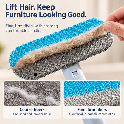 🔥 HOT SALE | 2-in-1 Multifunctional Cleaning Brush – Pet Hair Remover, Glass Cleaner & Reusable Dust Brush
