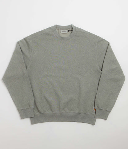Carhartt Caspian Crewneck Sweatshirt - Shady Green Heather