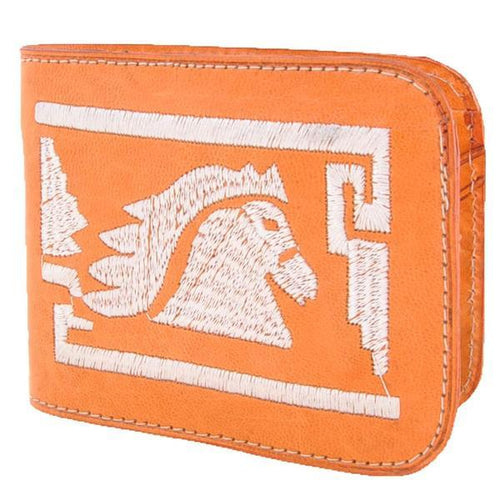 Cartera Cuero Bordada IMP-41660 - RR Western Wear, Cartera Cuero Bordada IMP-41660