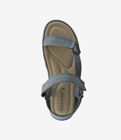 Chloe Blue – Adjustable Comfort Sandals for Women