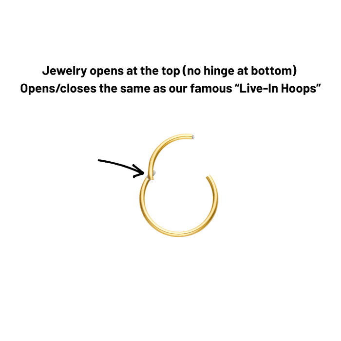 Chunky Shine Hoops in Titanium