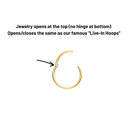 Chunky Shine Hoops in Titanium