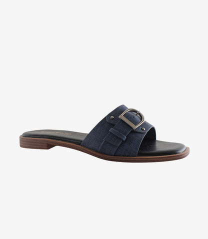 Cicilia Blue – Woven Flat Sandals for Women