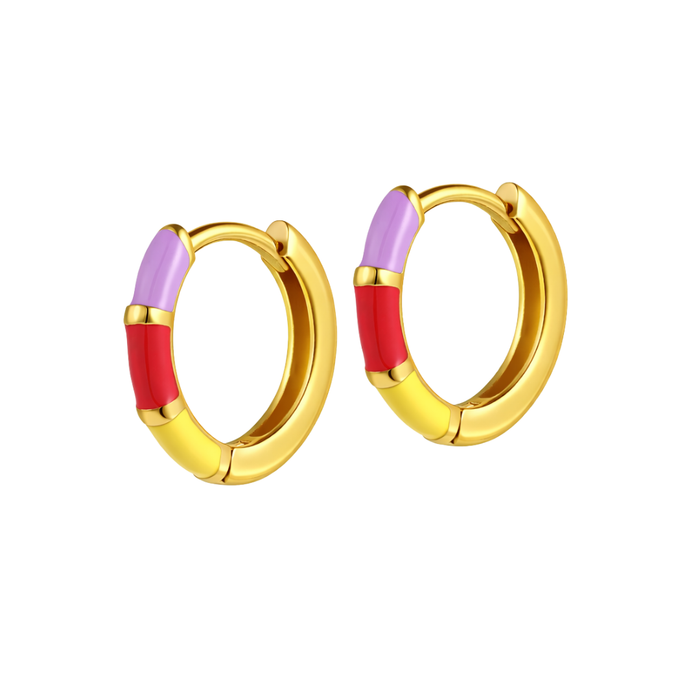 Colorblock Cutie Hoops
