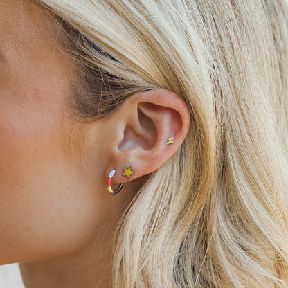 Colorblock Cutie Hoops