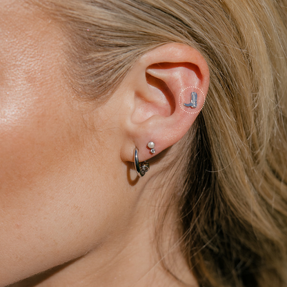 Cowboy Boot Flat Back Stud (left)