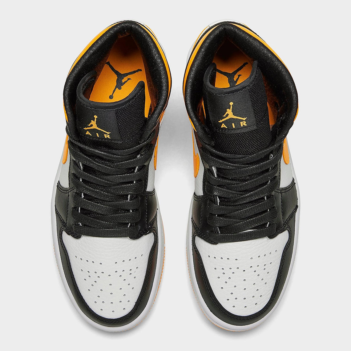 Women's Jordan 1 Mid SE White/Laser Orange-Black (CV5276 107)