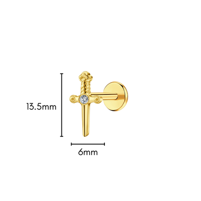 Dagger Flat Back Stud