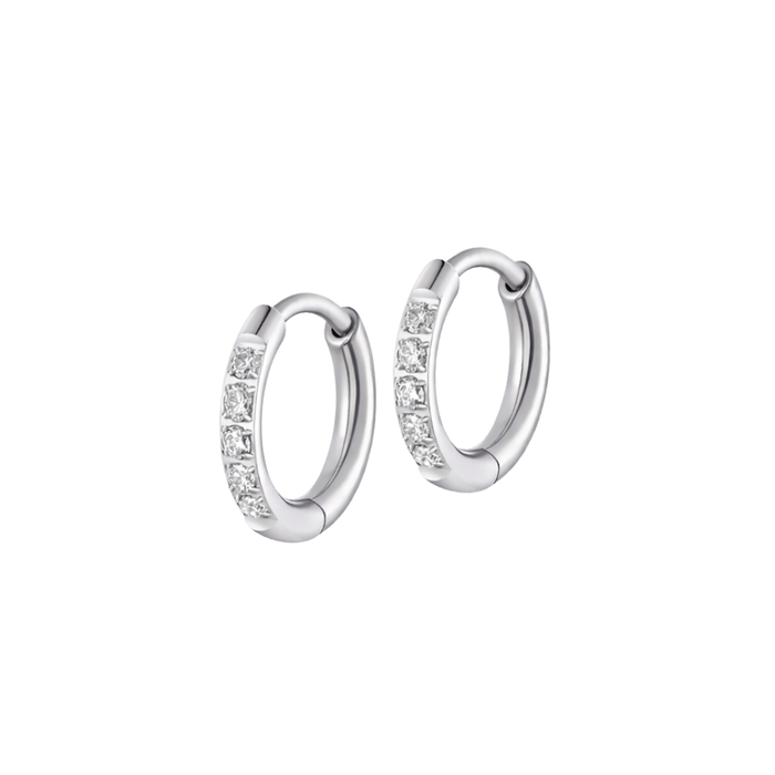 Dress Me Up Hoops in Titanium (multiple sizes)