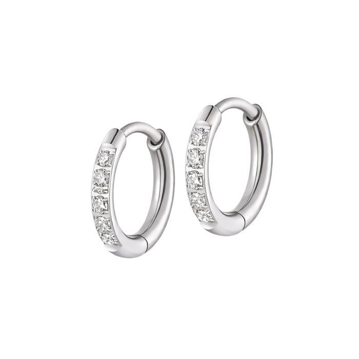 Dress Me Up Hoops in Titanium (multiple sizes)