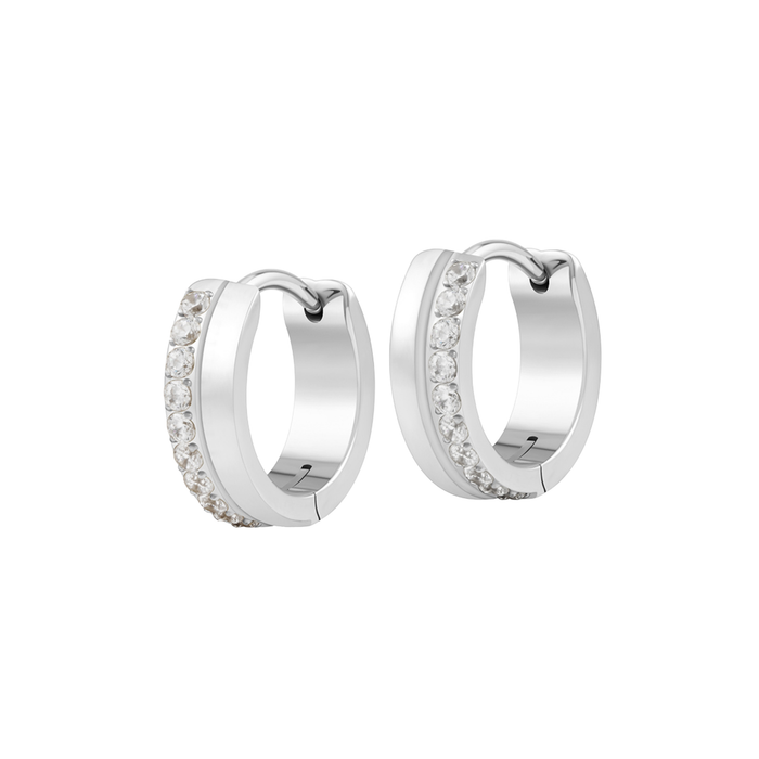Duo Clicker Hoops in Titanium
