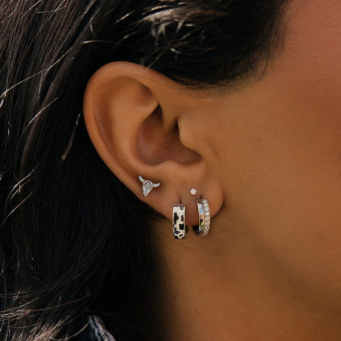 Duo Clicker Hoops in Titanium