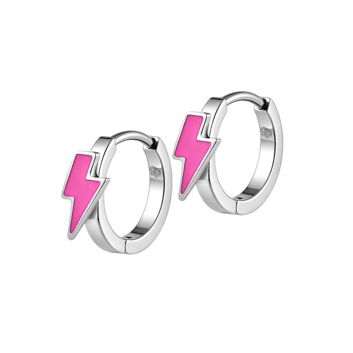 Electric Summer Hoops in Titanium