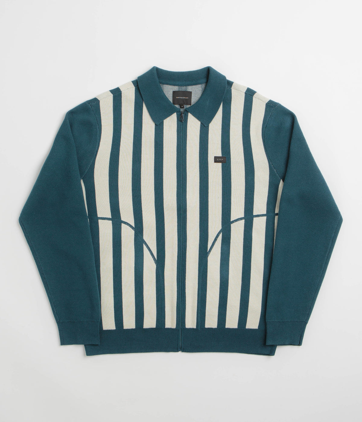 Element Special Projects Paver Zip Polo Sweatshirt - Blue Stripes