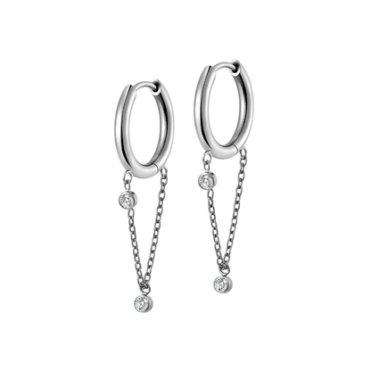 Endless Horizon Hoops in Titanium