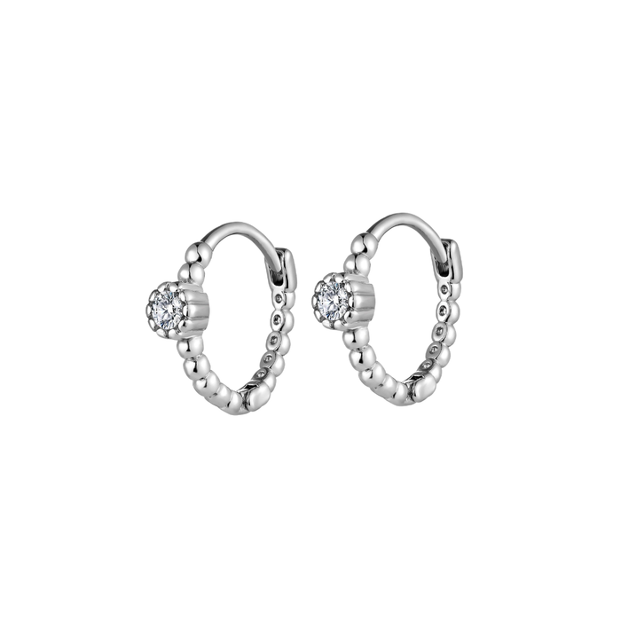 Good Fortune Beaded Hoops