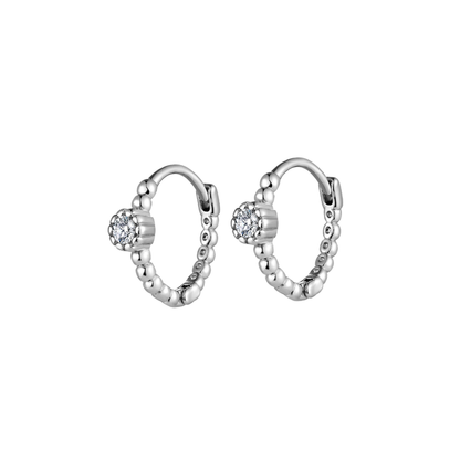 Good Fortune Beaded Hoops