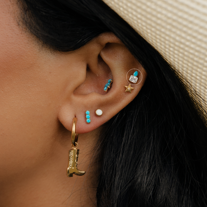 Grit and Glam Flat Back Stud