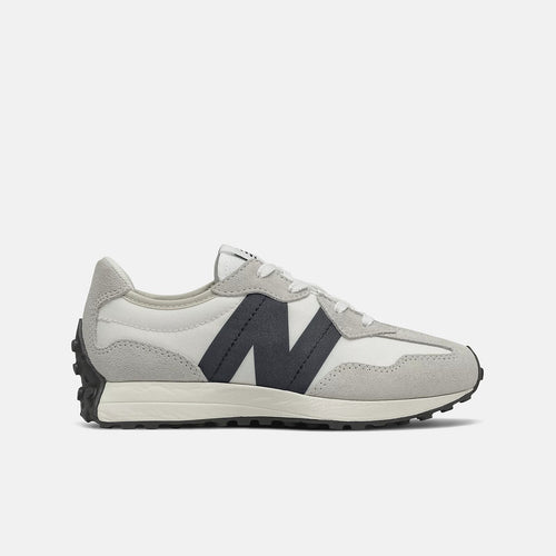 New Balance Grade Boys 327 Lace Sport Lifestyle Shoes in Silver Birch