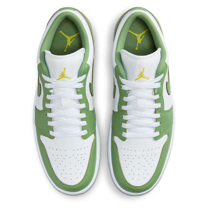 Men's Jordan 1 Low SE White/Chlorophyll-Lightening (HF4823 100)
