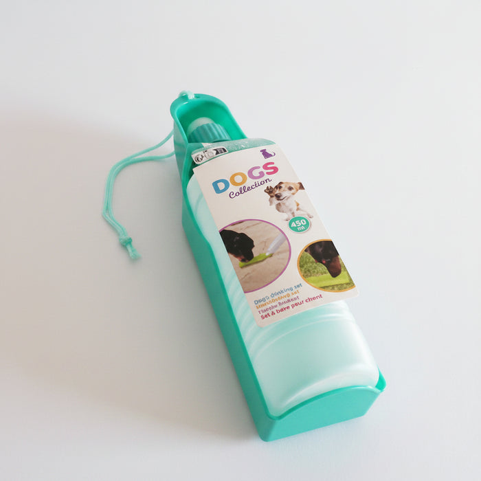 Hundetrinkflasche 450 ml – Praktische Wasserflasche für Hunde, 4 Farben