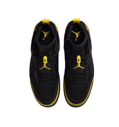 Men's Jordan Spizike Low Black/Black-Speed Yellow (IQ9368 010)