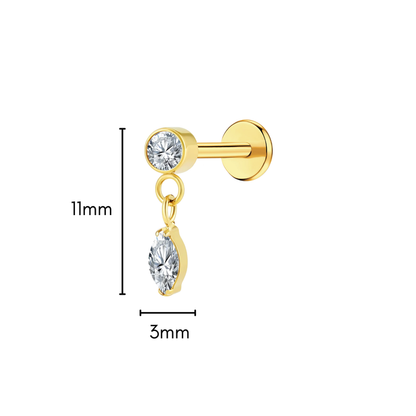 Isla Flat Back Stud