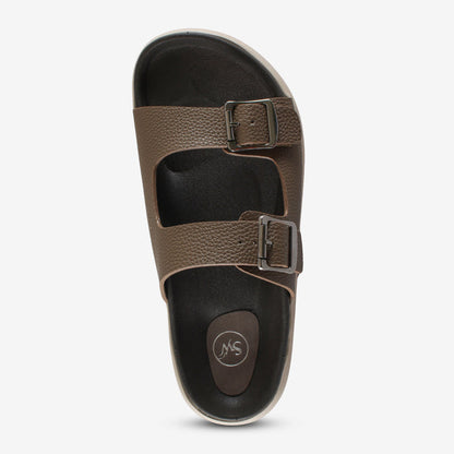 Jade Slides – Brown Comfort Sandals for Women