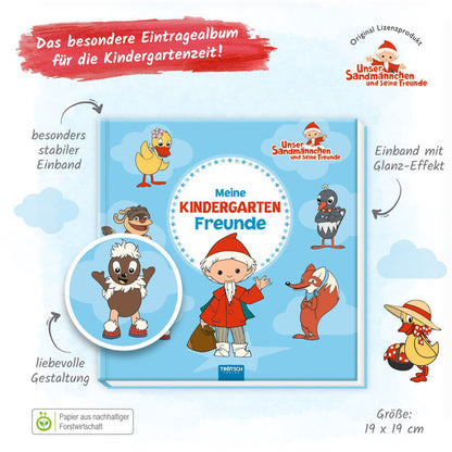 Meine Kindergartenfreunde – Sandmännchen Freundebuch Hardcover