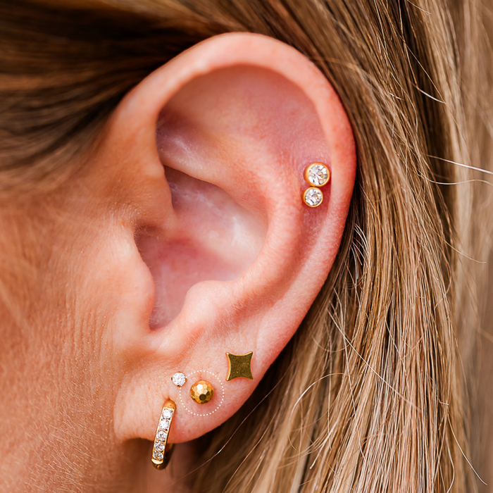 Mirrorball Flat Back Stud