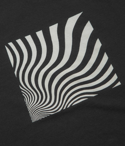 Mollusk Optic Wave T-Shirt - Faded Black