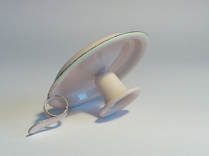 Münder Email Kerzenhalter emailliert 14,5 cm x 13,0 cm x 6 cm, Farbe rosè mit weißem Rand