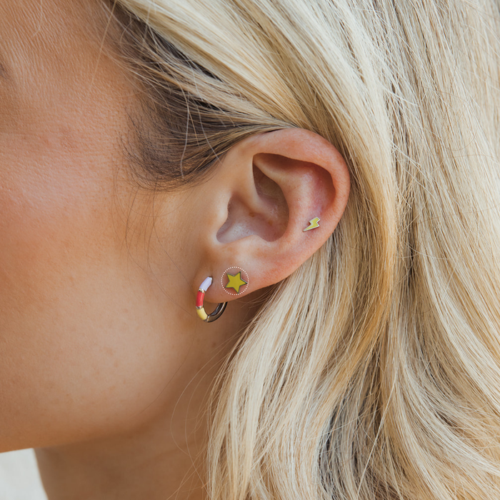Neon Vibes Flat Back Stud