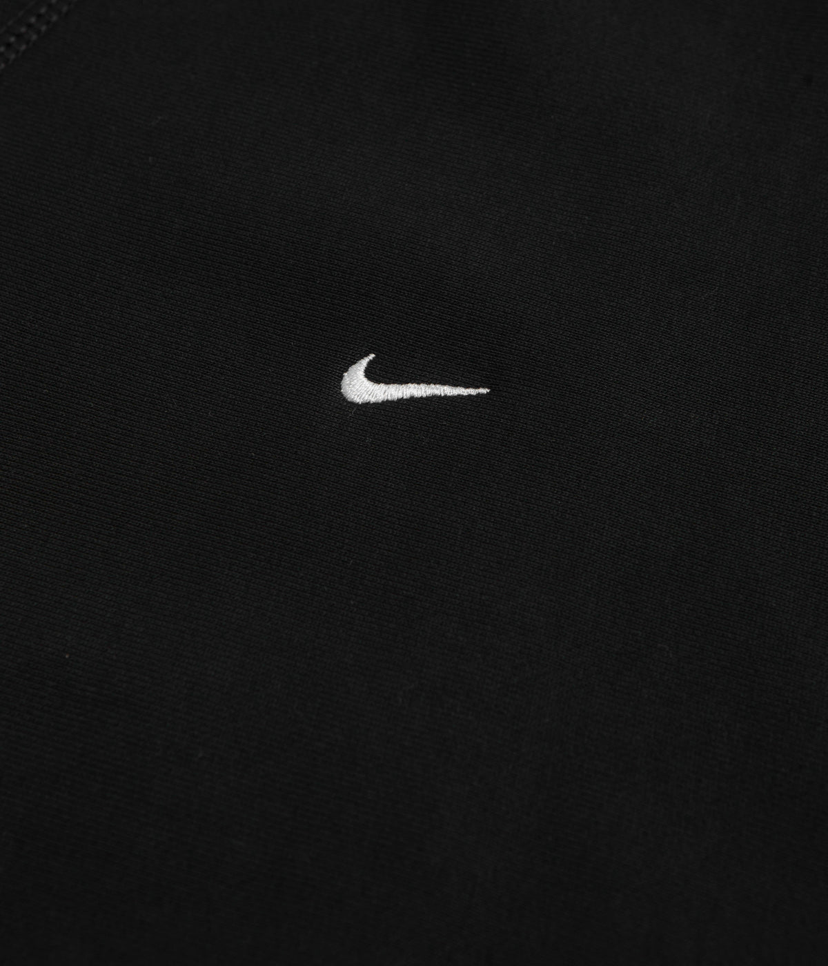 Nike Solo Swoosh Crewneck Sweatshirt - Black / White / White
