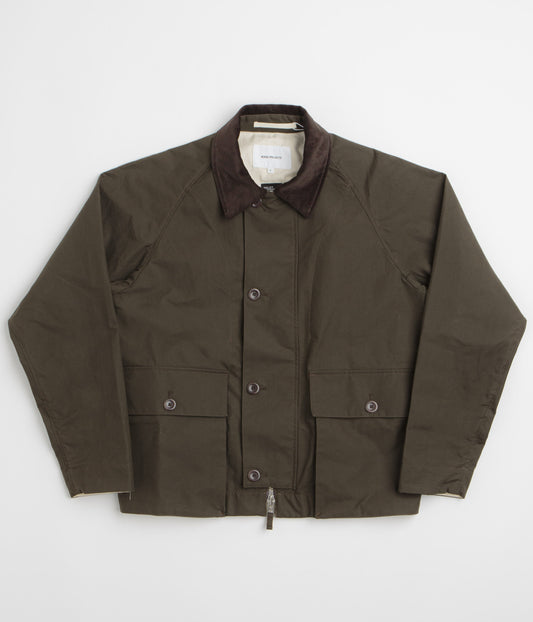 Norse Projects Holmen Wax Light Jacket - Delicioso Brown