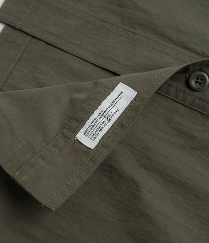 Norse Projects Ivan Tech Poplin Short Sleeve Shirt - Ivy Green