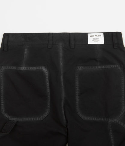 Norse Projects Lukas Tab Series Canvas Pants - Black