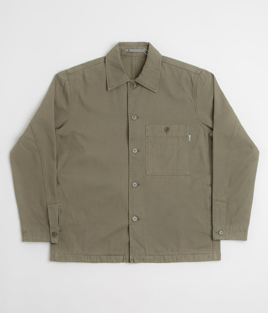 Norse Projects Standard Twill Overshirt - Sediment Green