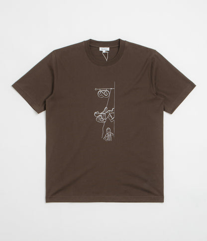 Norse Projects x Daniel Frost Baker Ascent T-shirt - Seal Brown