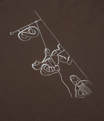 Norse Projects x Daniel Frost Baker Ascent T-shirt - Seal Brown