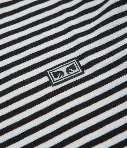 Obey Established Works Eyes Stripe Long Sleeve T-Shirt - Black Multi