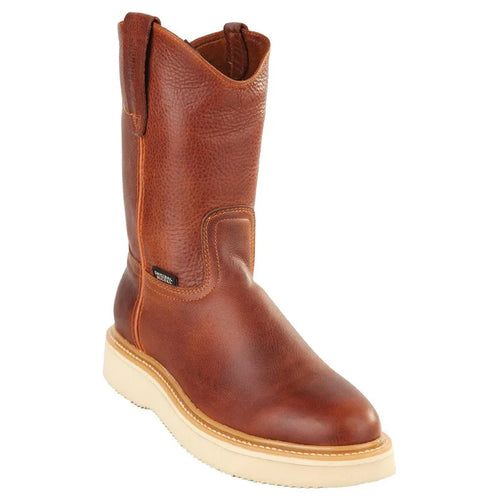 Original Michel Leather Pull On Grisly Work Boots