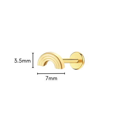 Over the Rainbow Flat Back Stud