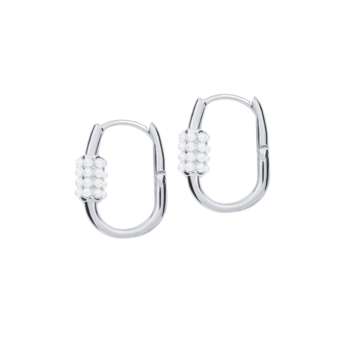 Petite Pearl Hoops