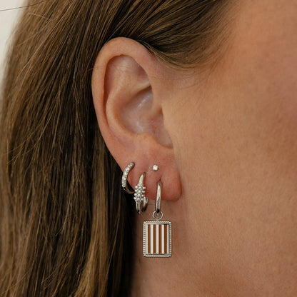 Petite Pearl Hoops