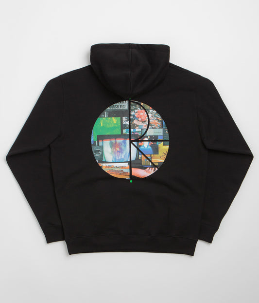 Polar Ourselves Collage Fill Logo Dave Hoodie - Black