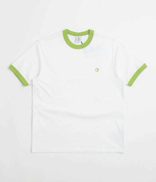 Polar Ringer T-Shirt - White / Peridot