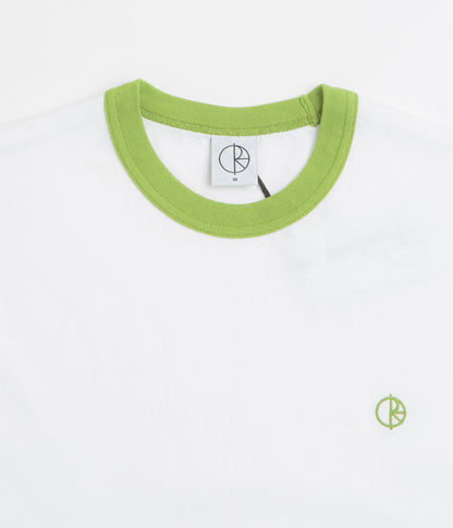Polar Ringer T-Shirt - White / Peridot