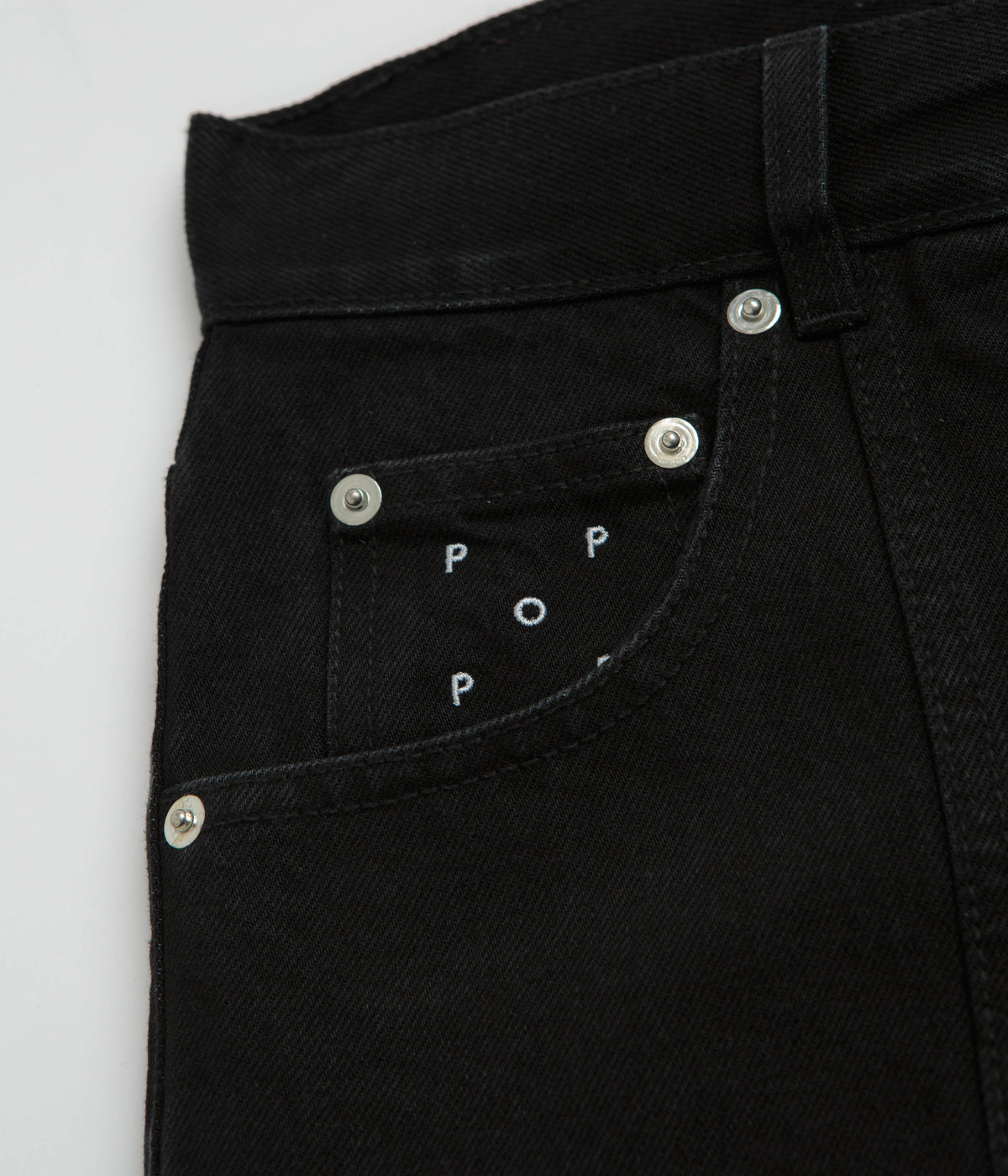 Pop Trading Company DRS Denim Seam Pants - Washed Black Denim