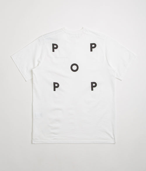 Pop Trading Company Logo T-Shirt - White / Black